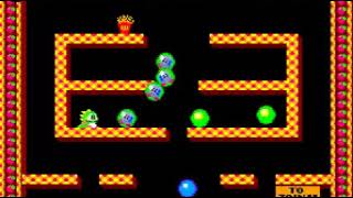 BUBBLE BOBBLE CLONE - gameplay - video snap - MAME Rom bublboblb