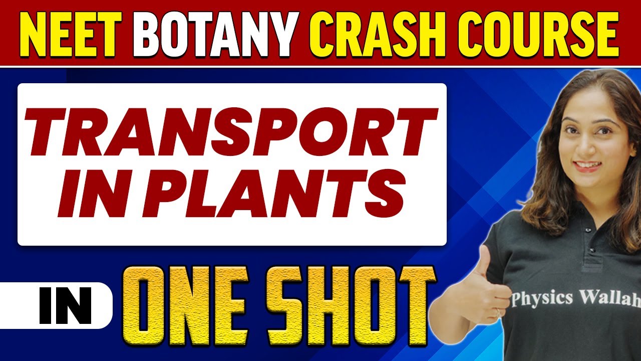 TRANSPORT IN PLANTS in 1 Shot : All Concepts, Tricks & PYQs | NEET Crash Course | UMMEED