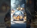 🎄 Christmas Magic Snow Globe • Soft Piano & Holiday Calm ✨ #Shorts