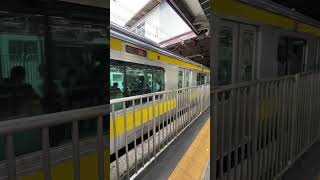 JR東日本西船橋駅にて 総武線各駅停車・三鷹行きが入線