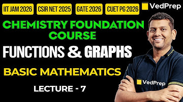 Functions and Graphs Maths |IIT JAM|CSIR NET|GATE| Chemistry Foundation Course| VedPrep Chem Academy