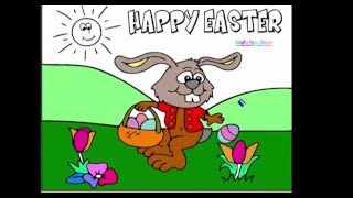 easter bunny coloring pages - easter bunny coloring sheets