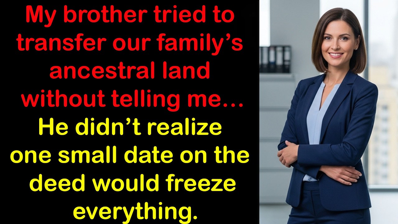 My Brother Tried to Transfer Our Ancestral Land Without Me… But One Date Stopped Everything
