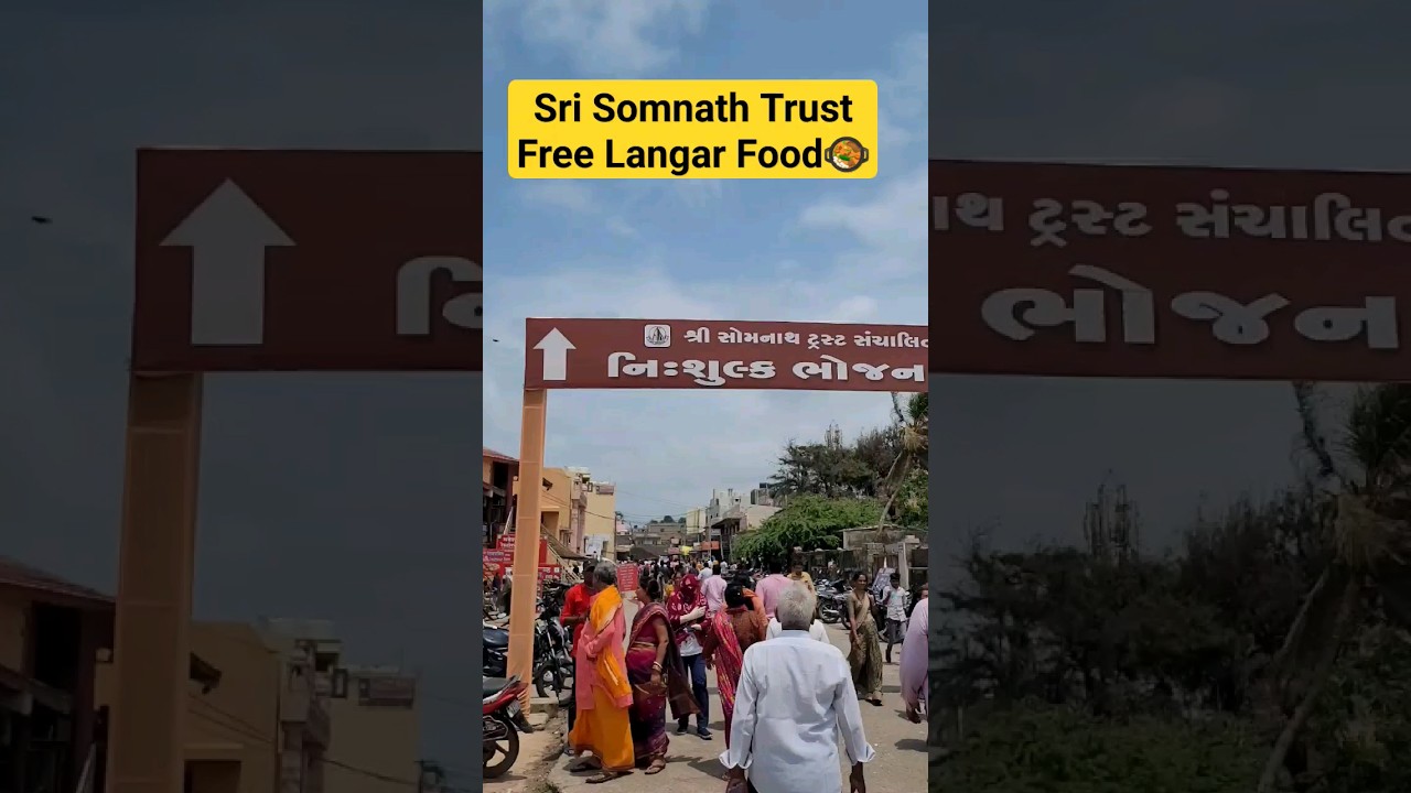 Free Langar Food In Somnath Temple...