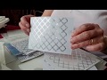 Foiling with embossing folders exploration part 1 - the last few minutes are in part 2