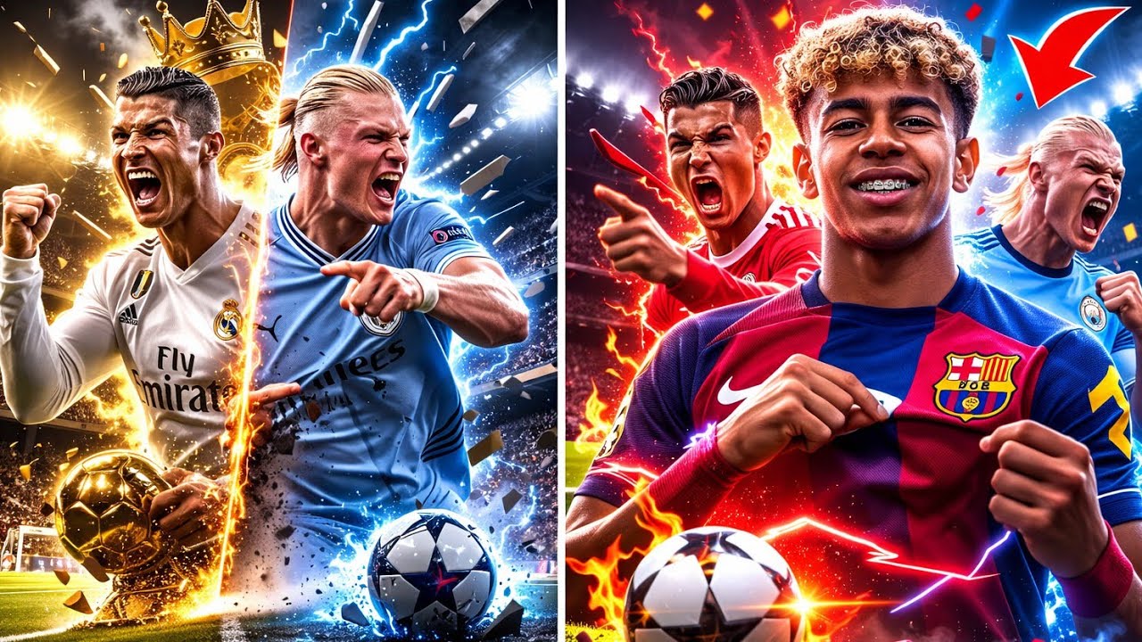 Football King 2025 👑 CR7 vs Haaland vs Yamal — The Winner Will Shock You ⚡