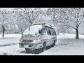雪の日のハイエース車中泊総集編｜動く家で氷点下の寒さを乗り切る