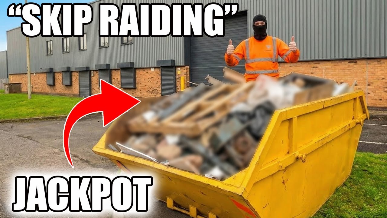 Очистка промышленных зон от мусора😲, поиски в мусорных контейнерах в Великобритании