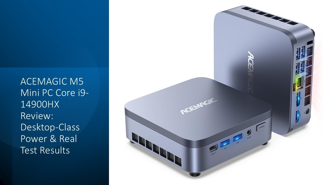 【ほぼ新品】ACEMAGIC M5 ntel i9-14900HX ミニPC Amazon.com: ACEMAGIC M5 Mini PC Core i9-14900HX(24C/32T, up to 5.8