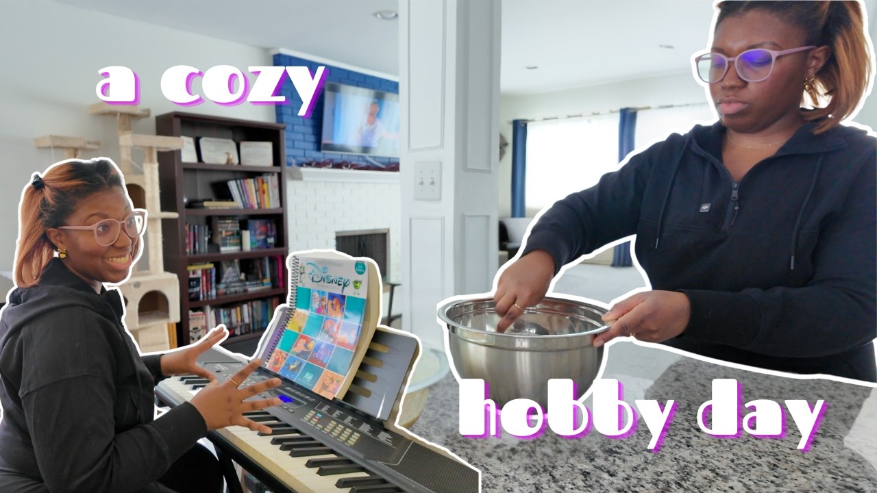 A RELAXING DAY OF AVOIDING MY CREATIVE GOALS | Cozy Hobby Vlog