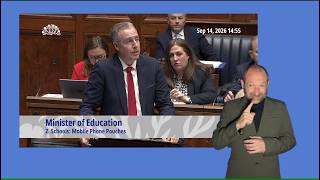 Question Time: the Minister of Education with ISL - Monday 14 September 2026