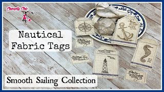Lets Create: Nautical Fabric Tags