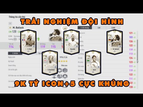 Trải Nghiệm Đội Hình 9000 Tỷ ICON+5 Cực Khủng Với Ballack ICON+5 | Hakumen FO4