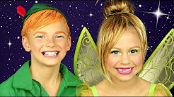 Peter Pan and Tinkerbell Makeup and Costumes