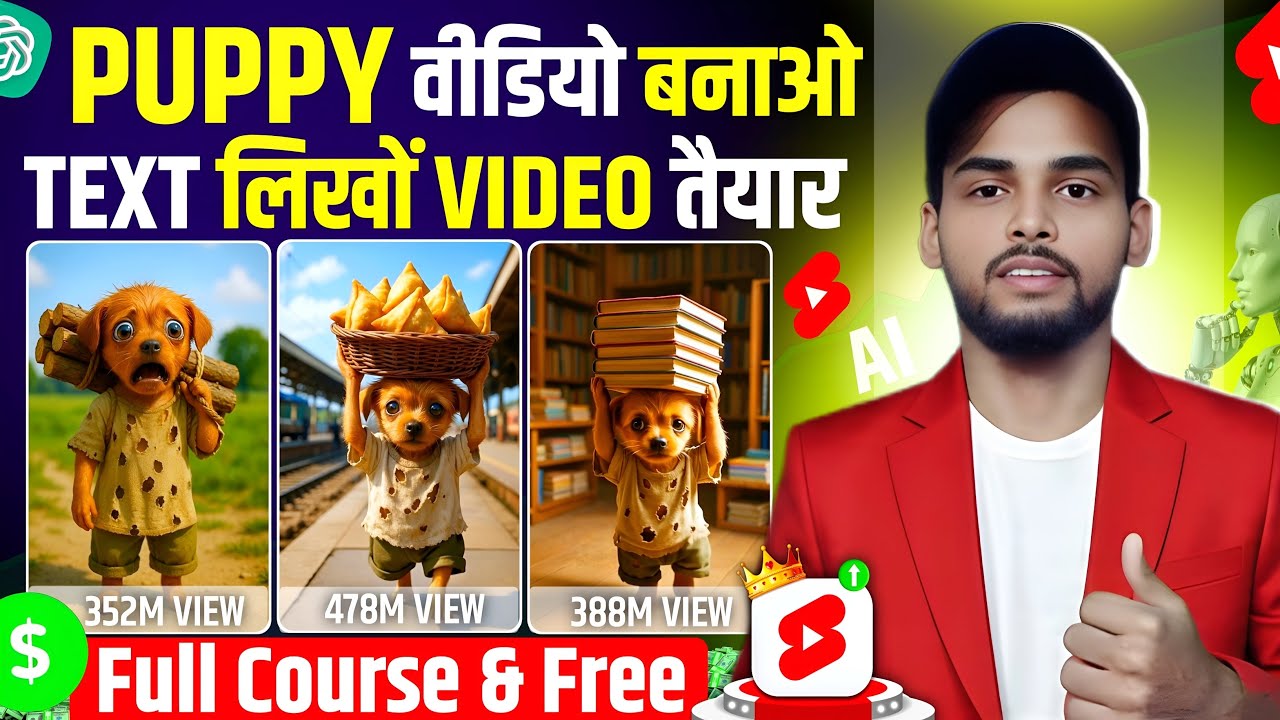 ‎AI se puppy video kaise banaye | Emotional puppy shorts video kaise banaye | Tech Sushant 2.0