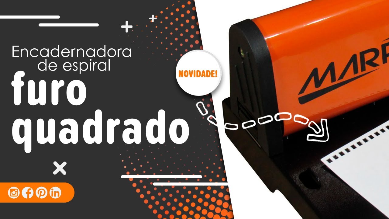 Capa do vídeo Encadernadora de Espiral com furo Quadrado PMX-15 | CPM OFFICE