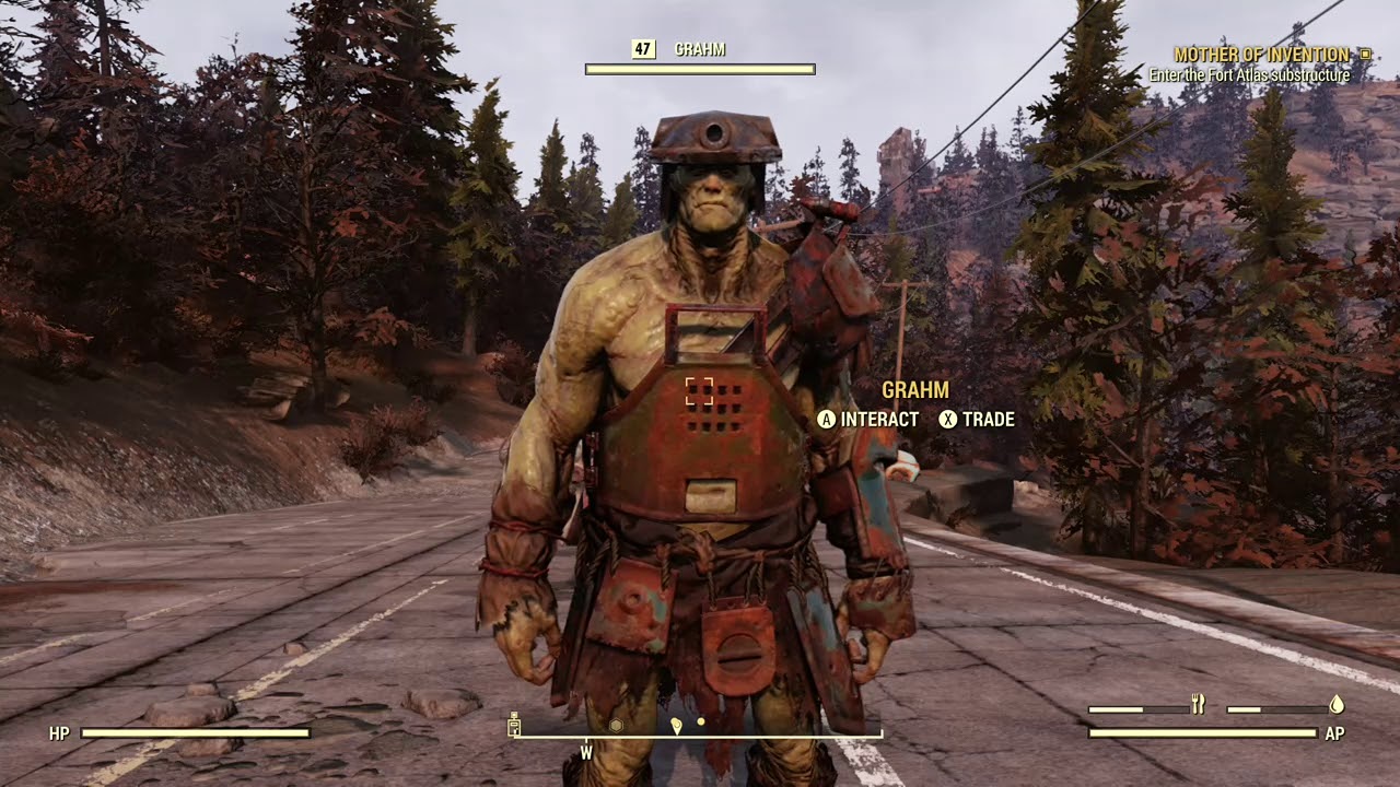 Meeting Grahm the super mutant trader 