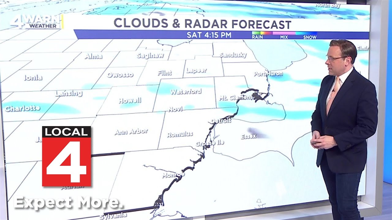 Snow shower chances continue Saturday for Southeast Michigan - YouTube