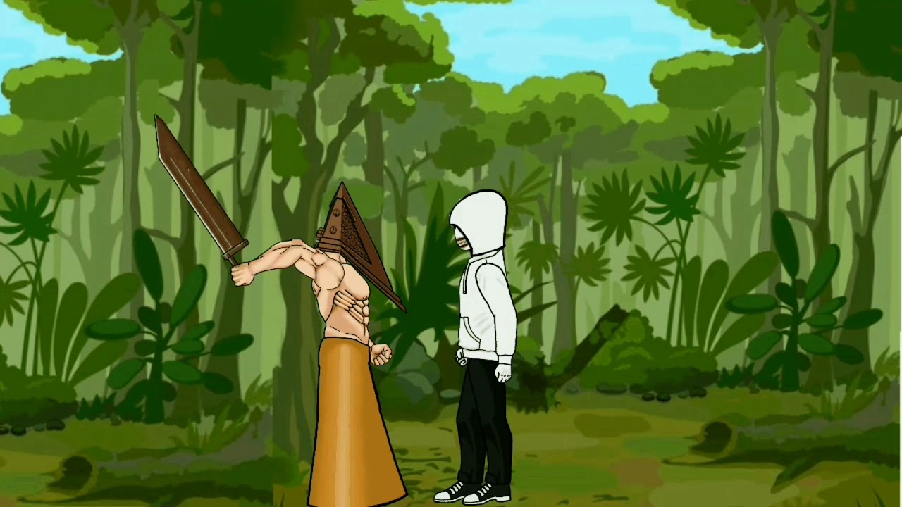 Pyramid Head vs Jeff the killer - Drawing Cartoons 2