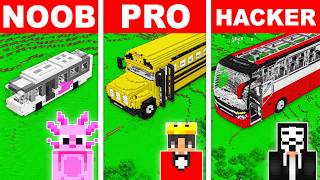 Mongo and Axy Bus House Build Challenge in Minecraft!