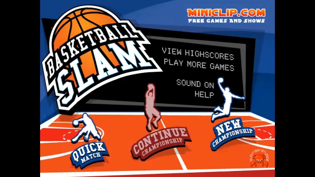 BasketBall Slam Menu Soundtrack (Miniclip ShockWave Game) YouTube
