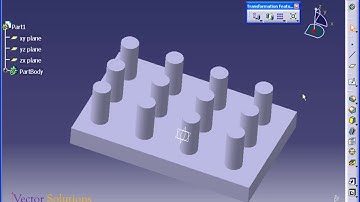 RECTANGULAR PATTERN in CATIA - Detailed Explanation