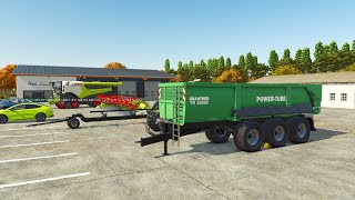 12 acer filed oats Harvesting Meinefeld farm fs25