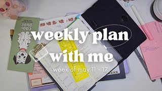 may 11-17 hobonichi cousin & weeks plan with me | planning while sick | weekly set-up