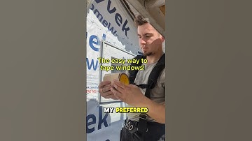 How to tape easier! #Tape #window #Flashing #carpentry #Diy #Homeowner #construction