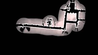 Demonstration of a MC Particle Filter successfully localising in a map