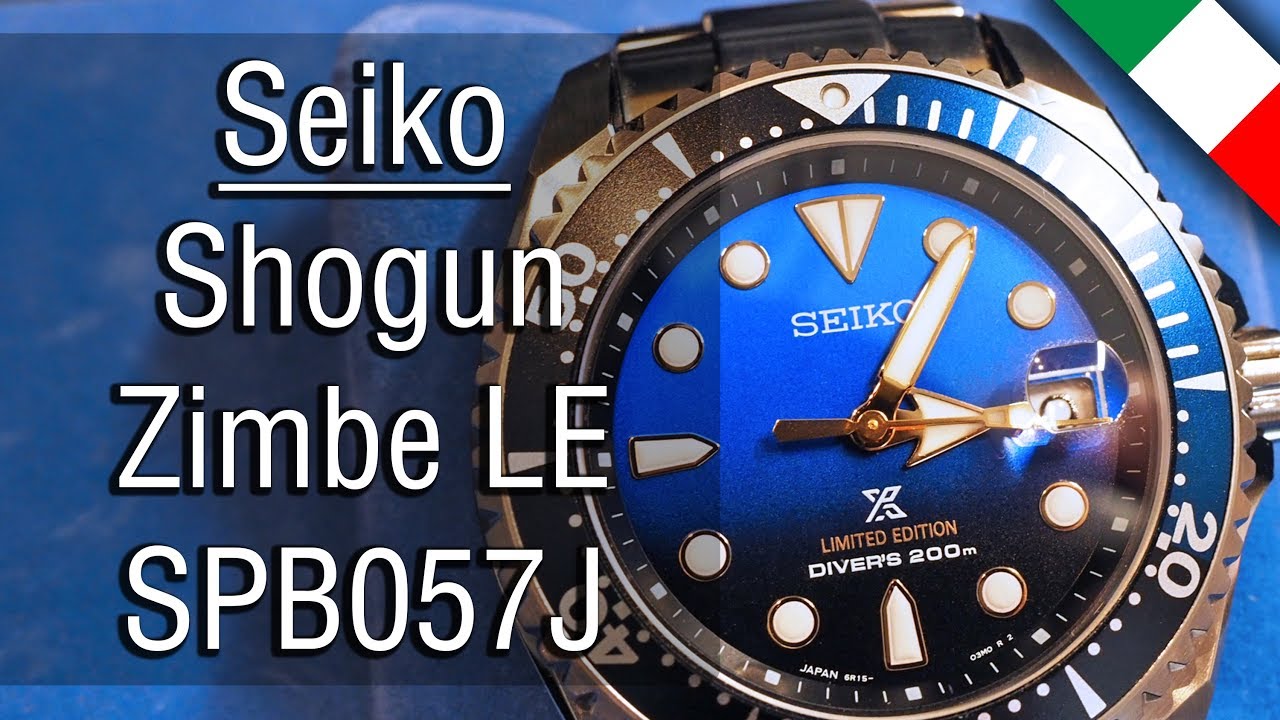Seiko Shogun Zimbe SBP057J Limited Edition: la mia recensione - YouTube