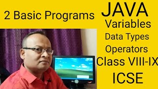 how do I declare a variable in java types of variables in java data types in java operators in java