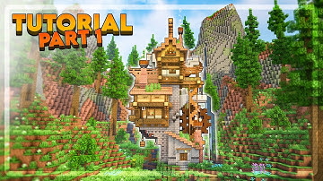 How to Build a Fantasy Steampunk House in Minecraft - Tutorial [Part 1/3]