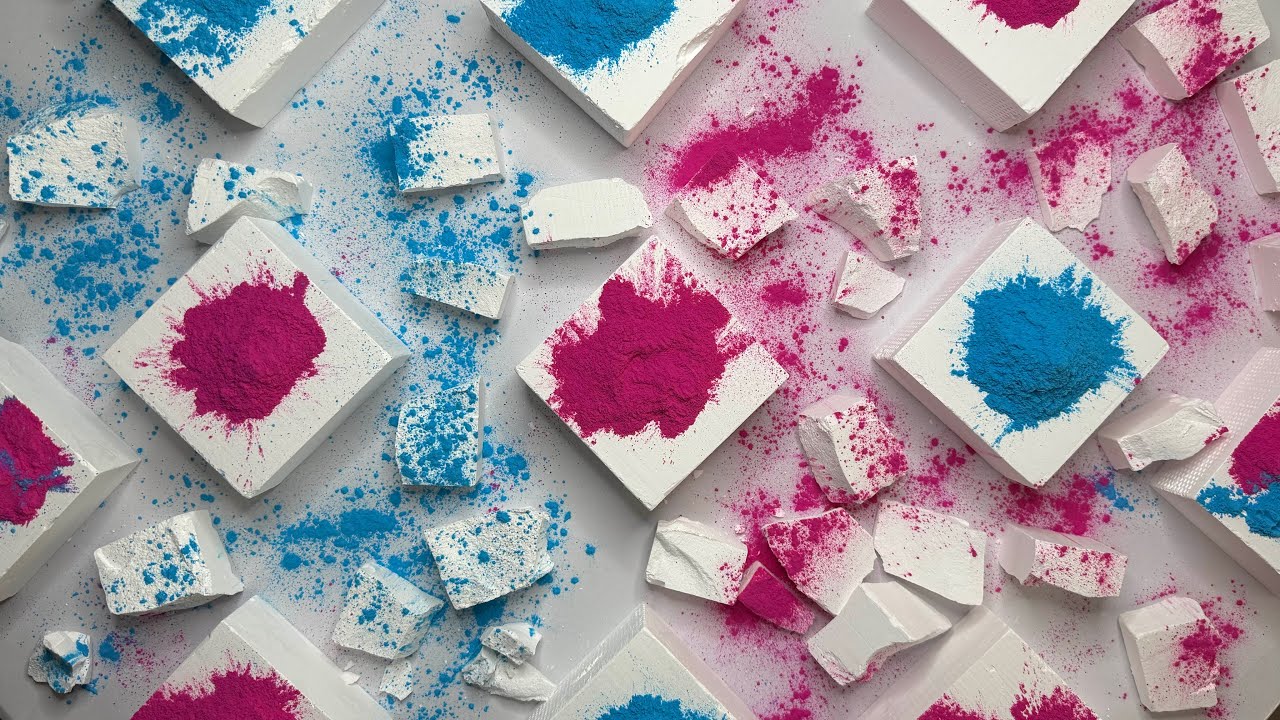 ASMR | Color Powder | Chunks | Fresh White | Blocks | Satisfying #asmrgymchalk #satisfyingasmr #fyp 