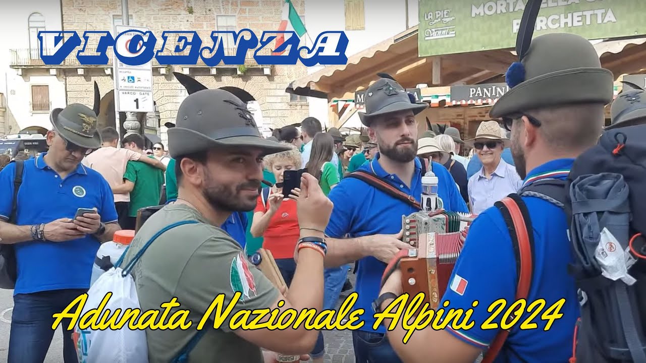 95ª Adunata Nazionale Alpini 2024// Vicenza _ Italia 🇮🇹 // 4K Walking Tour