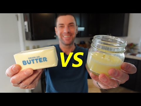 Video: Je natažené máslo a přepuštěné máslo totéž?