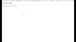 Service Unavailable | HTTP Error 503. The service is unavailable | IIS