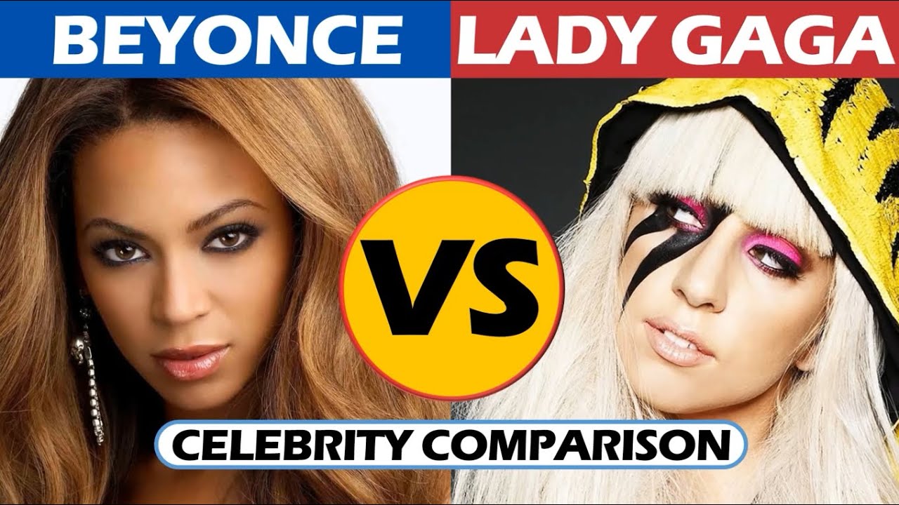 Beyoncé vs Lady Gaga - Celebrity Comparison - YouTube