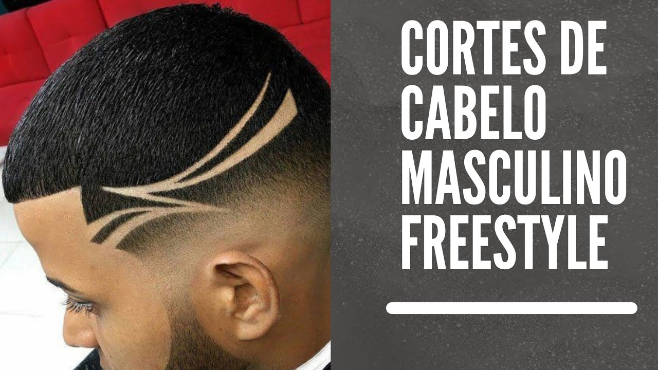 Degrade com Free style em V  Cabelo masculino, Cabelo, Dicas de cabelo