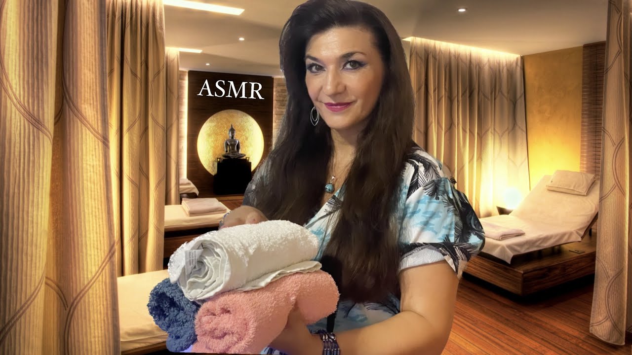 ASMR SPA MASAJE DE HOMBROS ESPALDA Y CUELLO / ROLE PLAY / EN ESPAÑOL