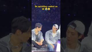 Jin causing chaos with confetti again 😂✨ | BTS CONCERT STANFORD 2026 #jungkook #jin #btsconcert