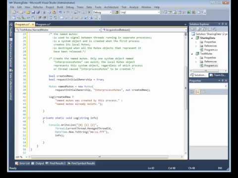 17/55 Parallel Programming with Microsoft©.NET4 : 208. Named mutex