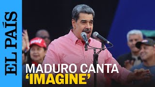 MADURO canta 'IMAGINE' de Lennon en un mitin en Miranda | EL PAÍS