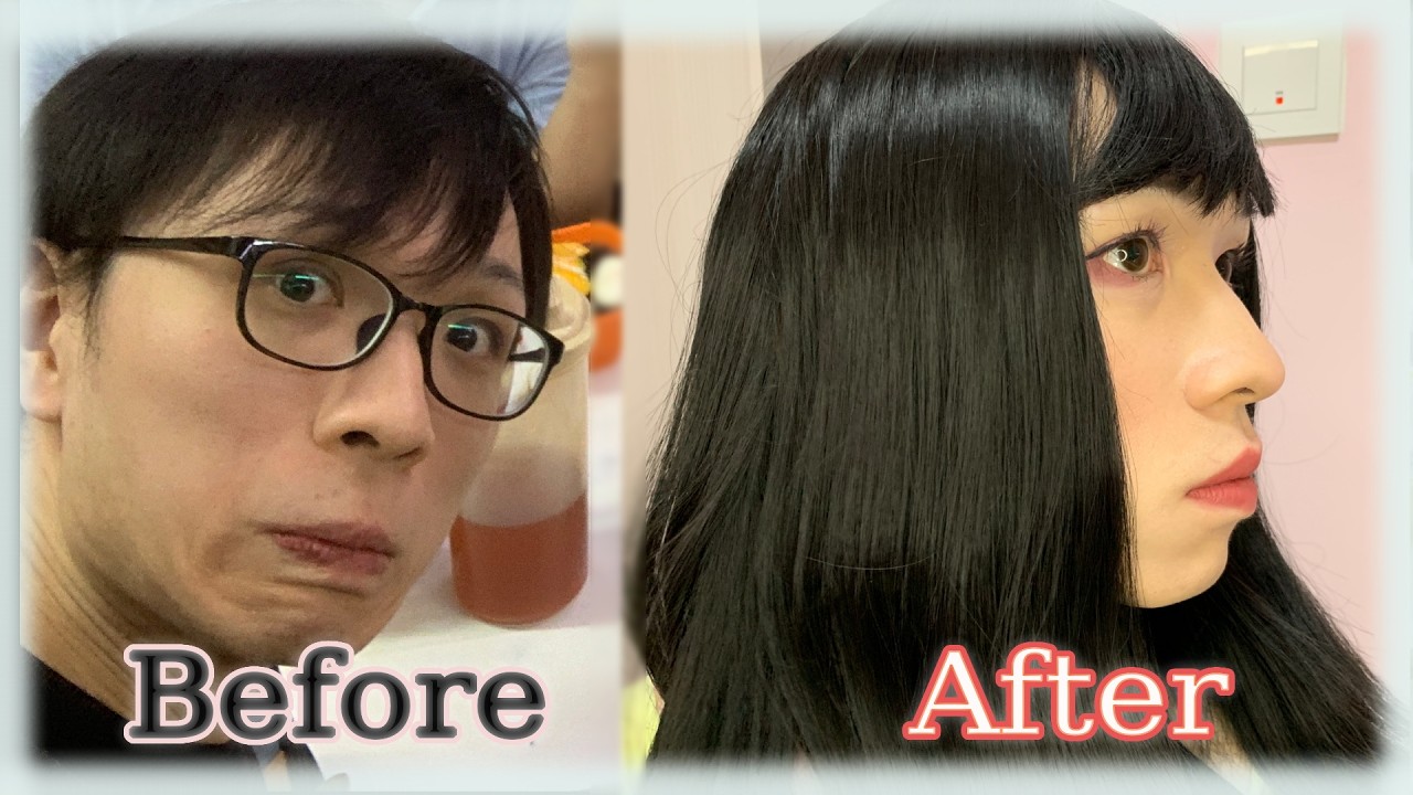 直男挑戰偽娘妝第九十八回 - 頭髮好難修剪