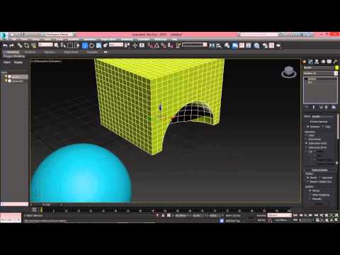 3ds Max для начинающих урок 8 ( Boolean )