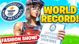We broke a Fortnite Fashion Show WORLD RECORD... (unbeatable)