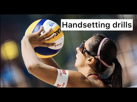 Handsetting drills in beach volleyball