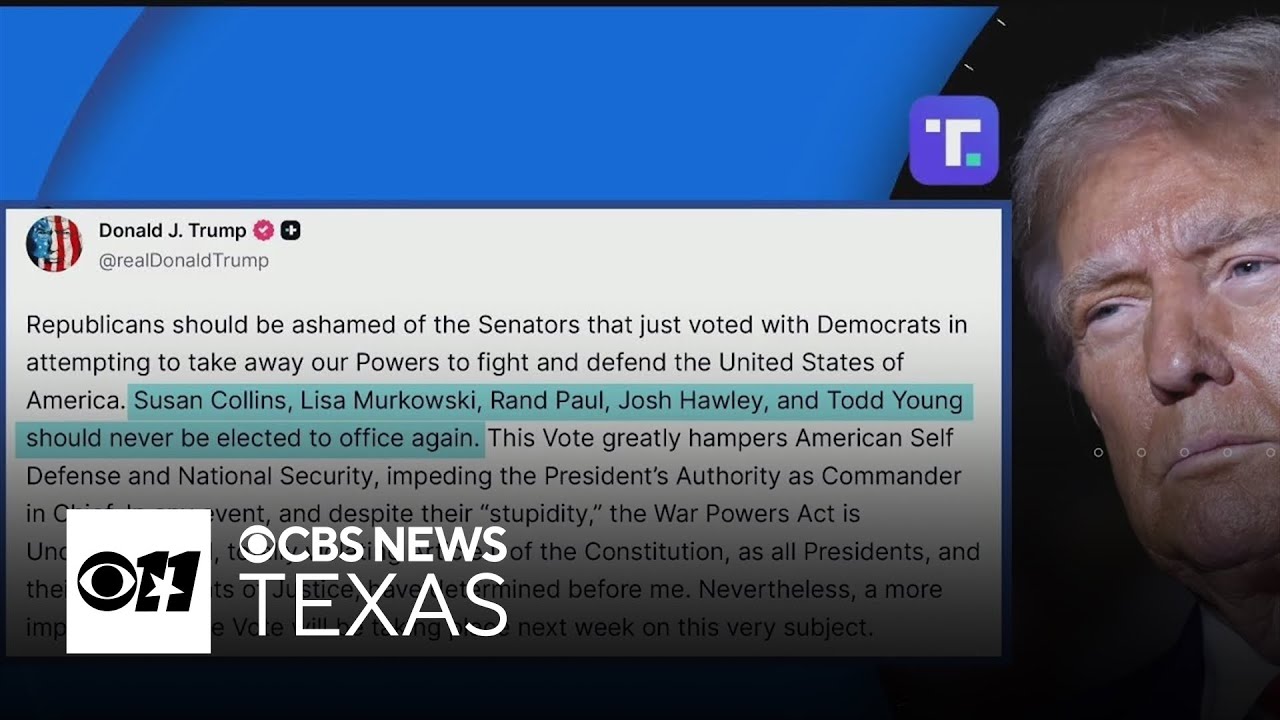 Senate advances bill to block Trump from future military action in Venezuela