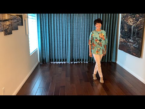 Swing Time Boogie line dance demonstration and tutorial by Stephie