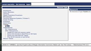 Weigle Information Commons Equipment Reservation Guide